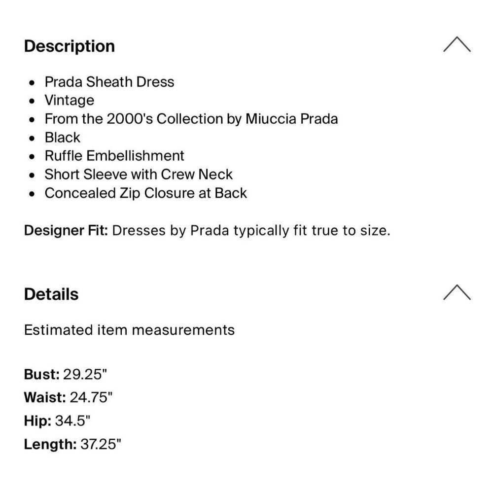 Prada Authentic Solid Black Short Sleeve Sheath K… - image 4